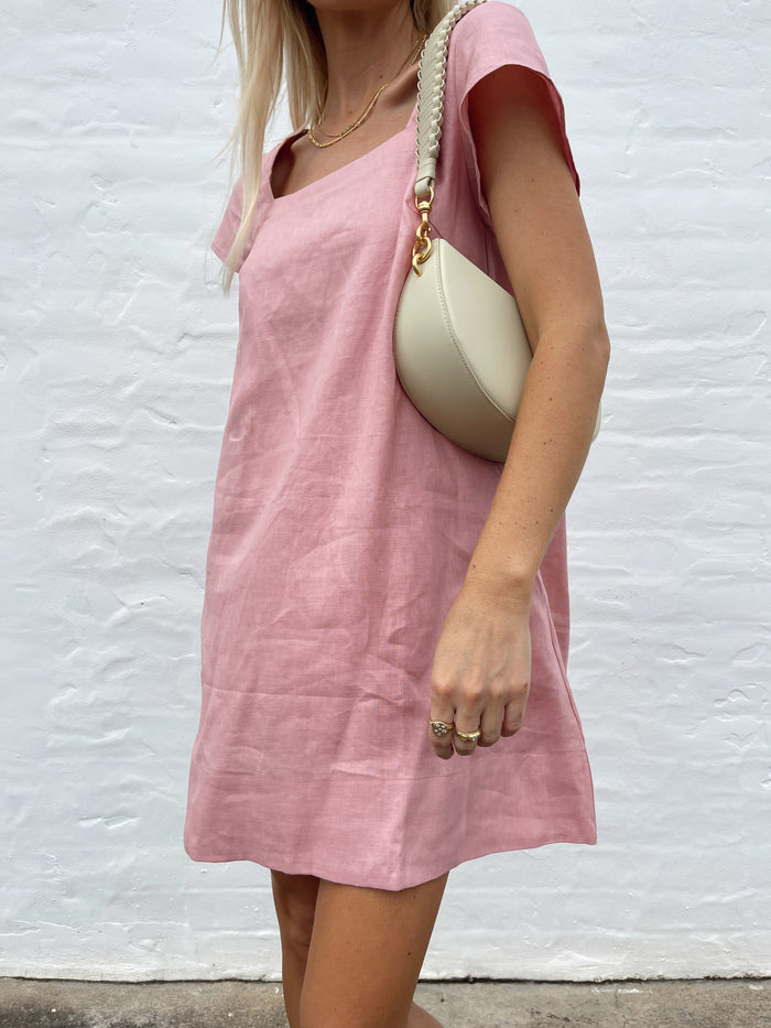 PRE-ORDER ~ ALBA MINI DRESS ~ BLUSH